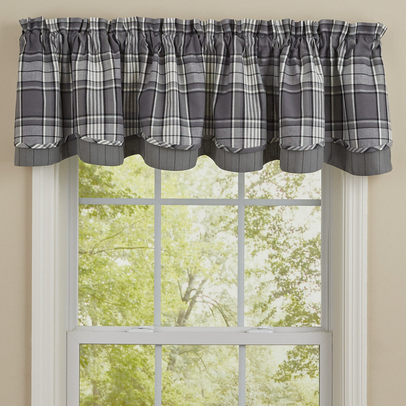 Grey Area Lined & Layered Valance