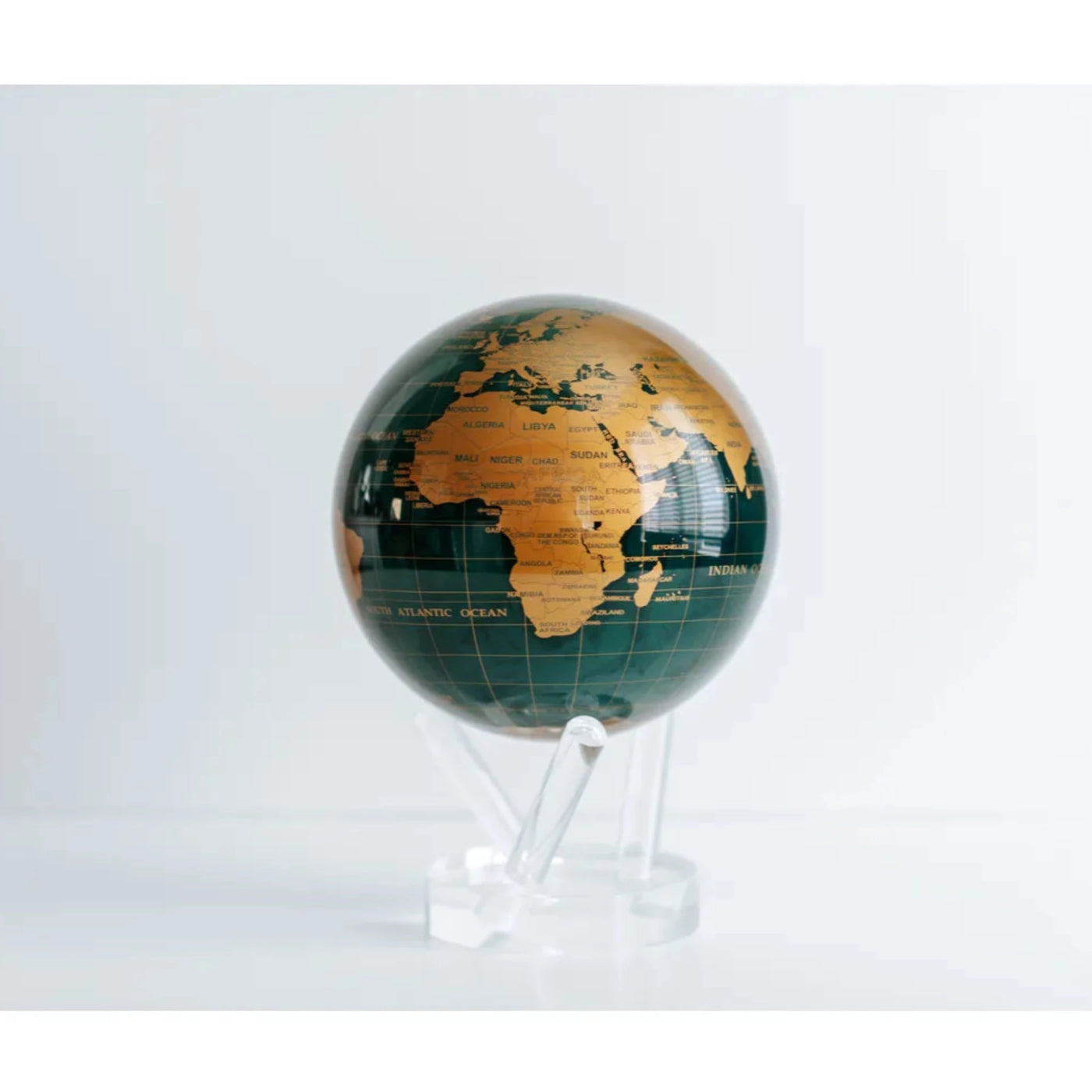 Green & Gold Earth Mova Globe