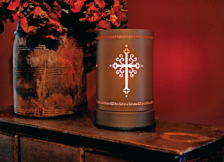 Antique Cross Fragrance Touch Lantern Warmer