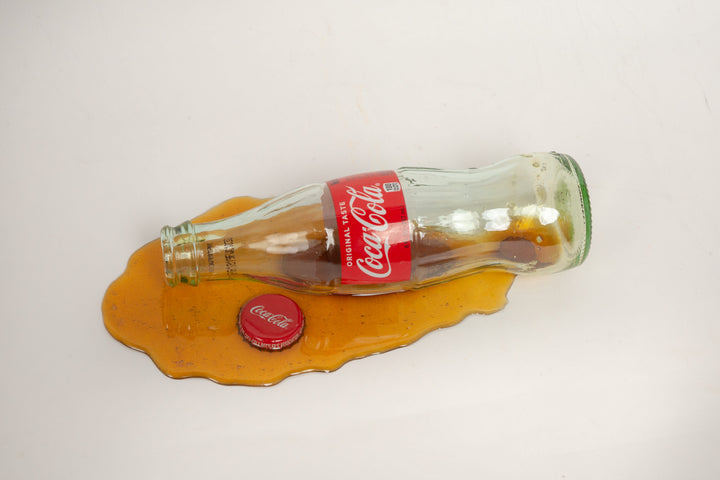 Faux Spilled Bottle Of Coke