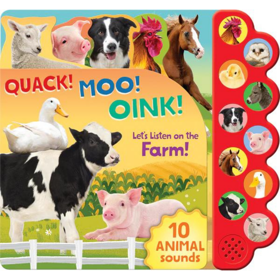 Quack Moo Oink Animal Sounds Book