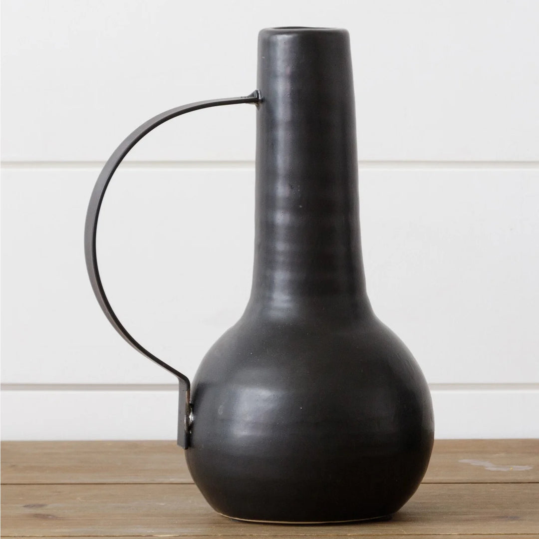 Modernized Matte Black Vase