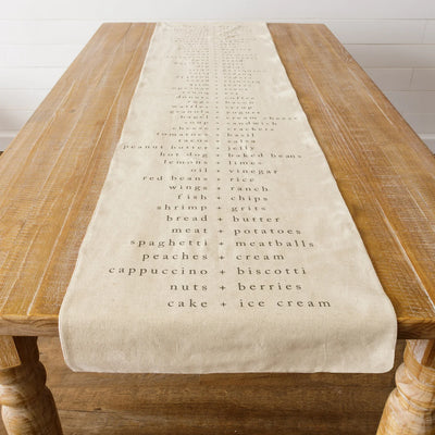 Food Combos Table Runner