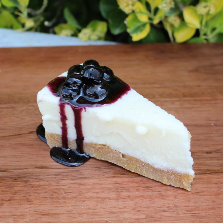 Faux Blueberry Cheesecake Slice