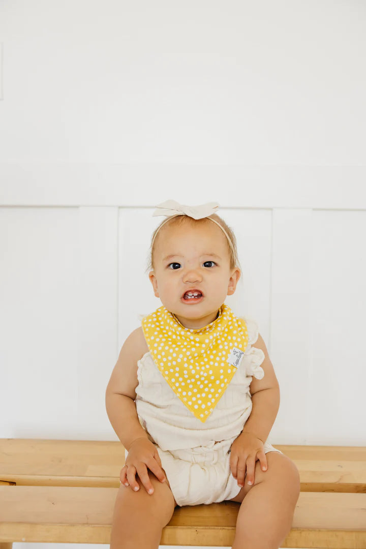 Lemon Bandana Bib Set