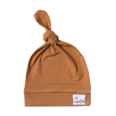 Camel Top Knot Hat