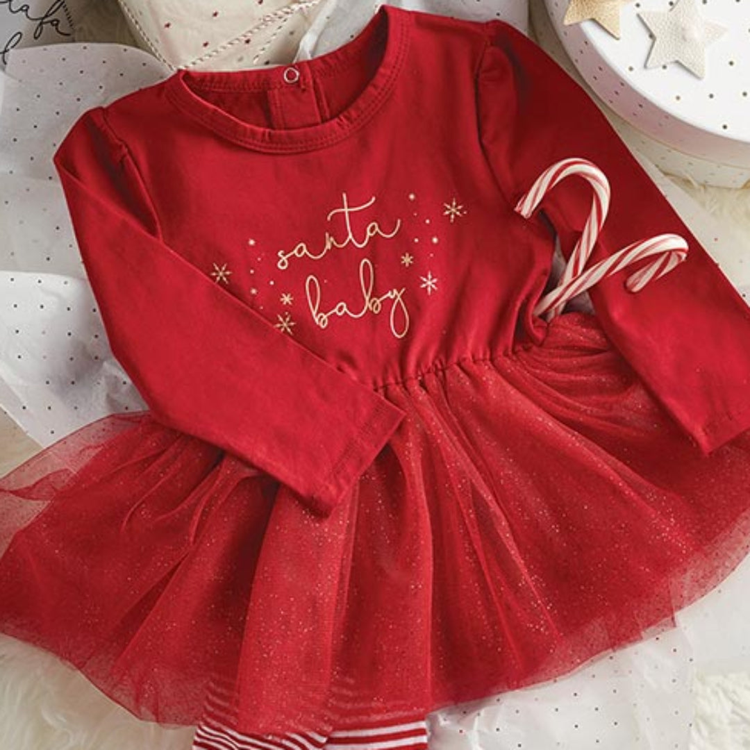 Santa Baby Onesie Dress