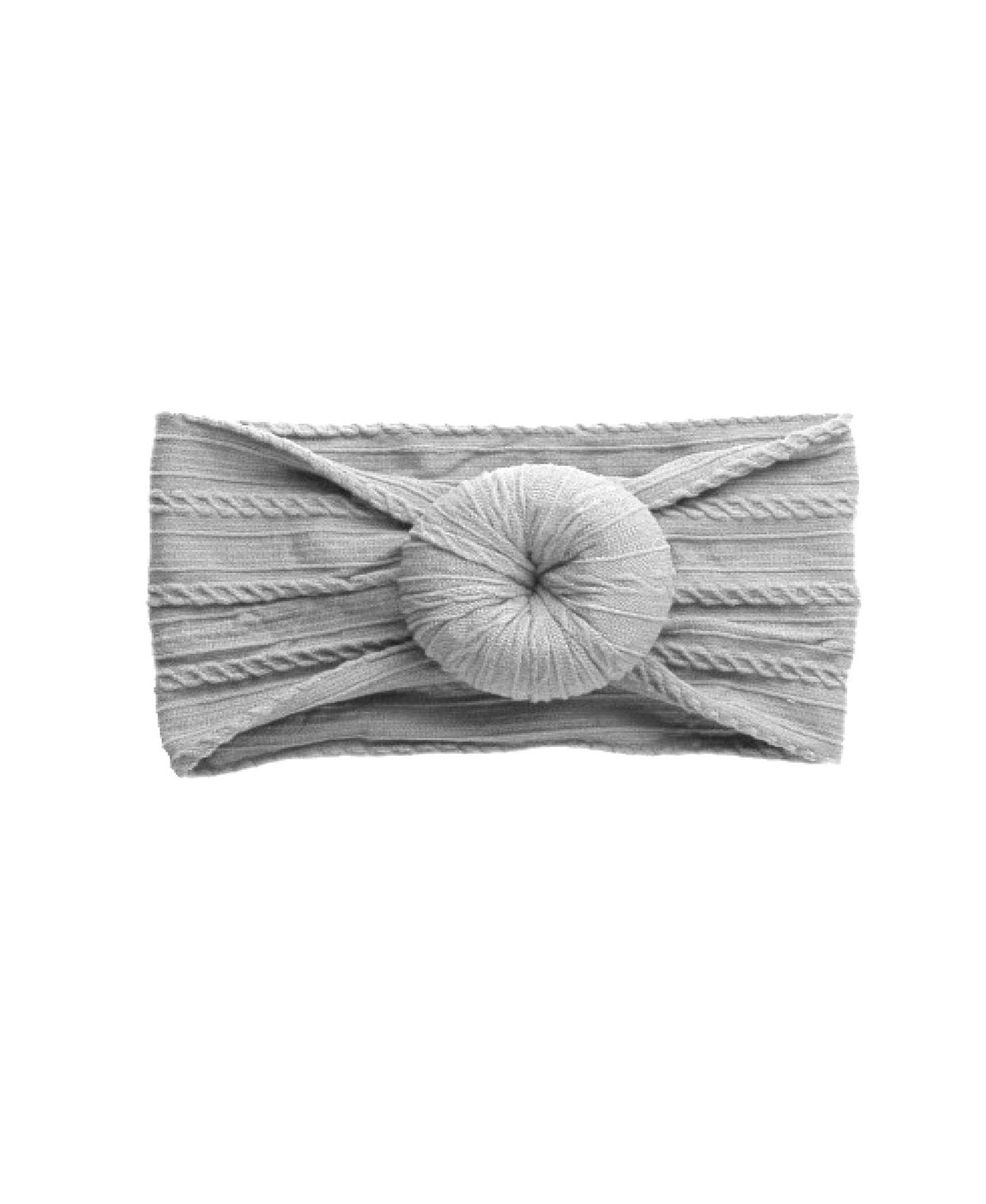 Cable Knit Donut Bun Headband