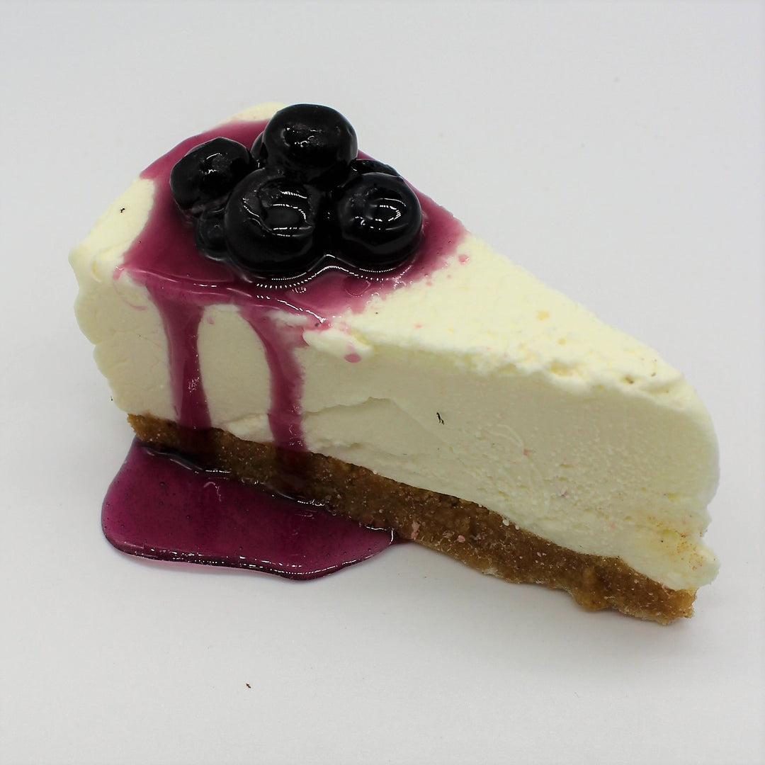 Faux Blueberry Cheesecake Slice