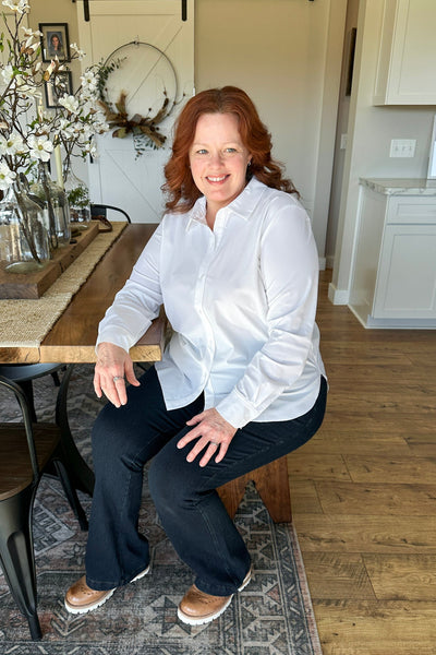 Lysse Connie Slim Button Down