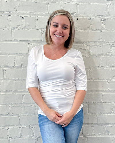 Half Sleeve Round Neck Top