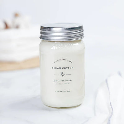 Clean Cotton Mason Jar Candle