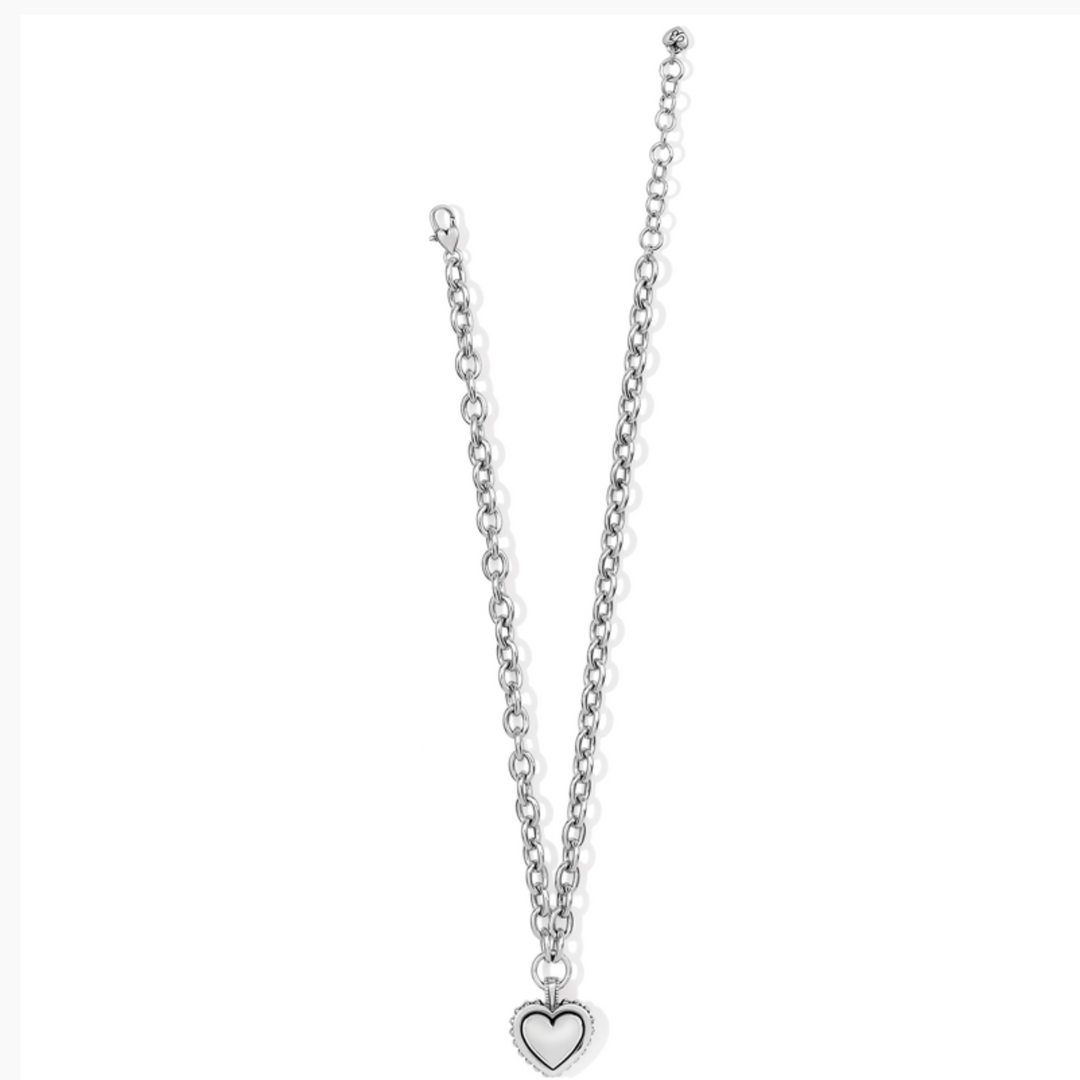 Brighton Pretty Tough Bold Heart Necklace