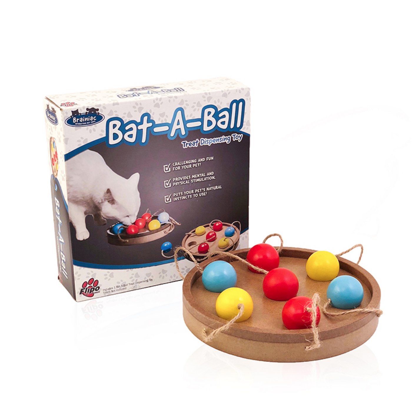 Brainiac Bat A Ball Smart Pet Toy