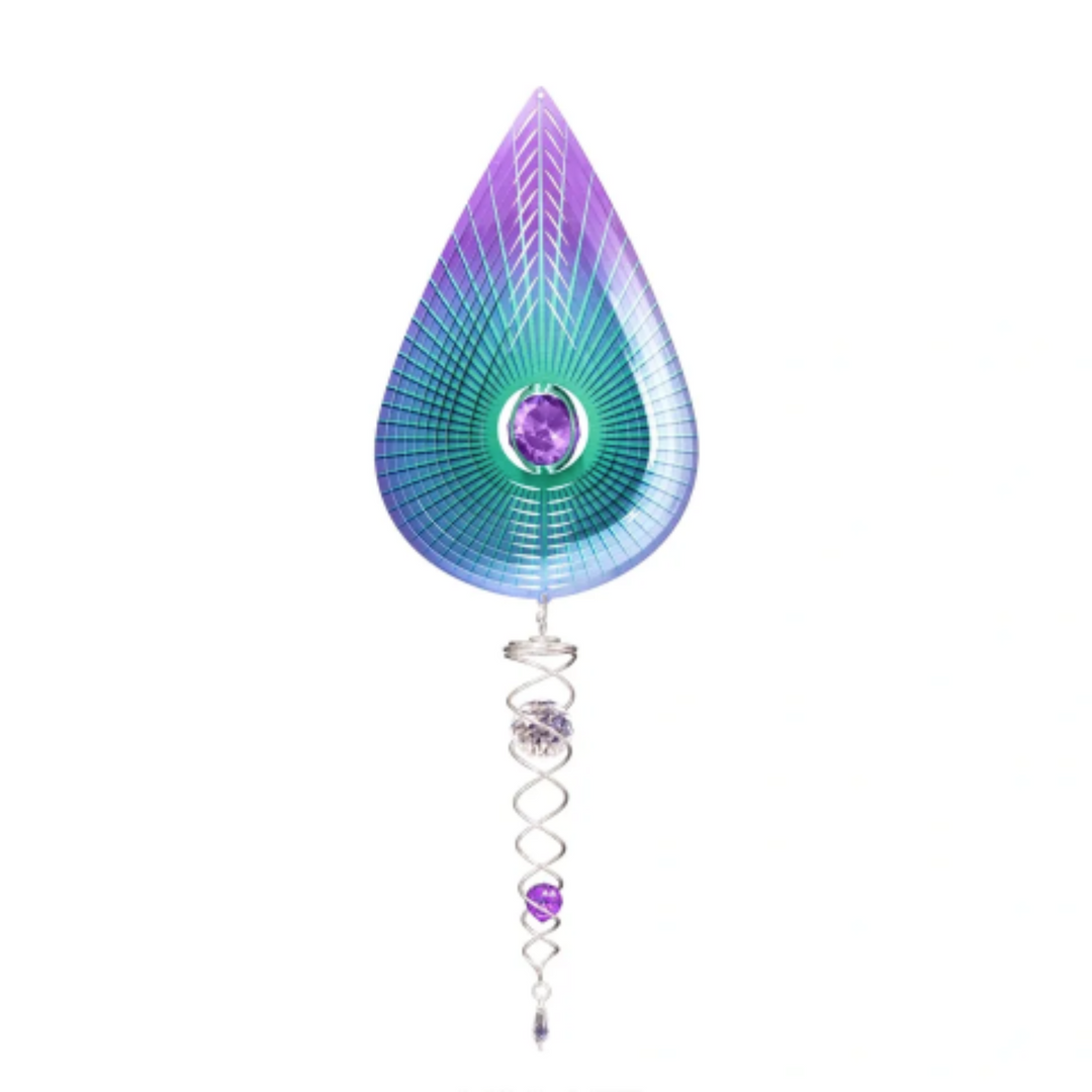 Crystal Purple Teardrop Mini Spinner Set