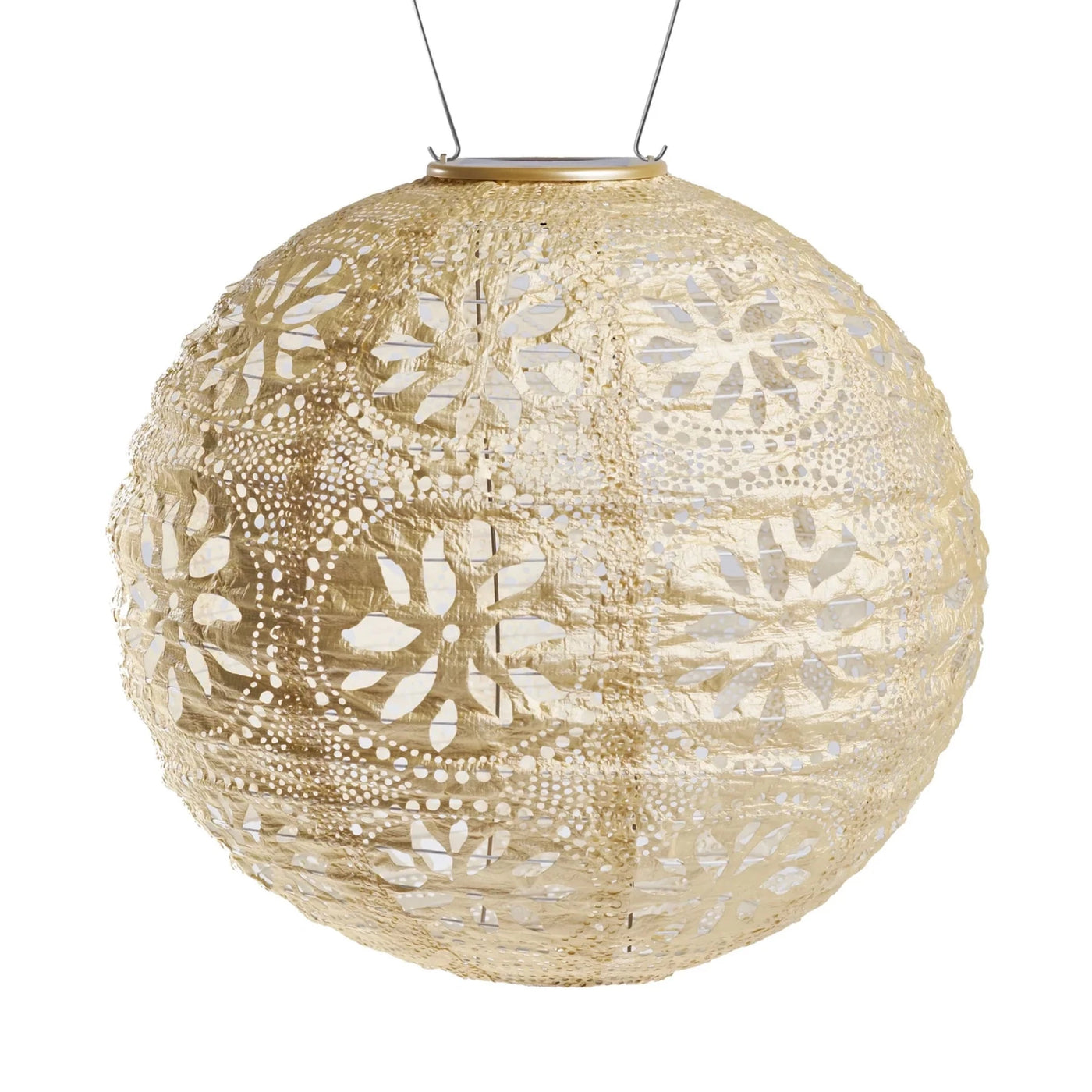 Boho Pearl Solar Lantern Globe