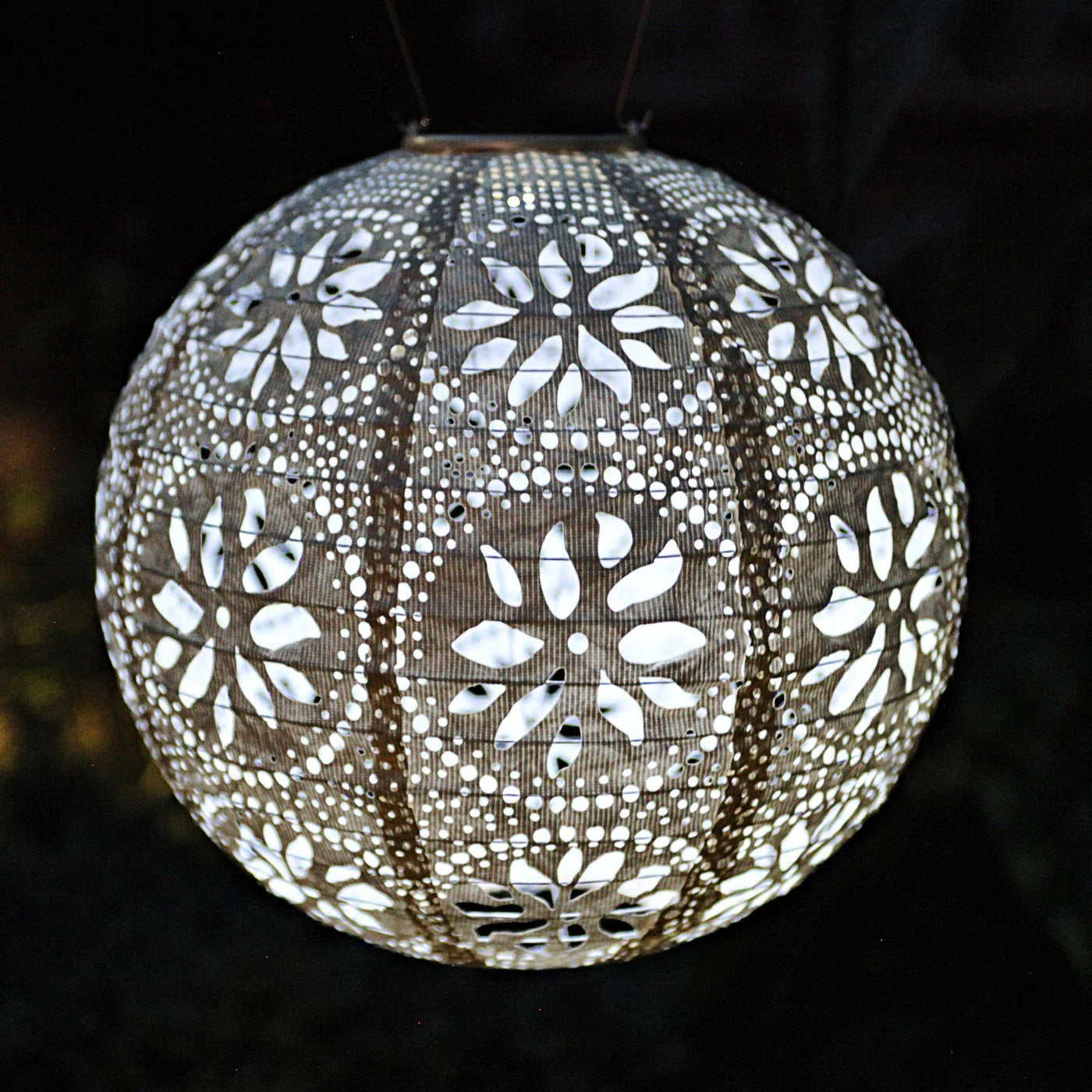 Boho Pearl Solar Lantern Globe