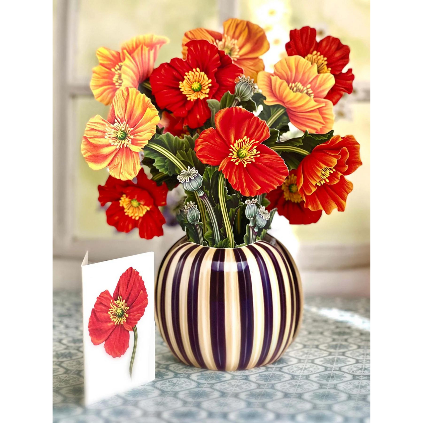 French Poppies Pop-up Flower Bouquet