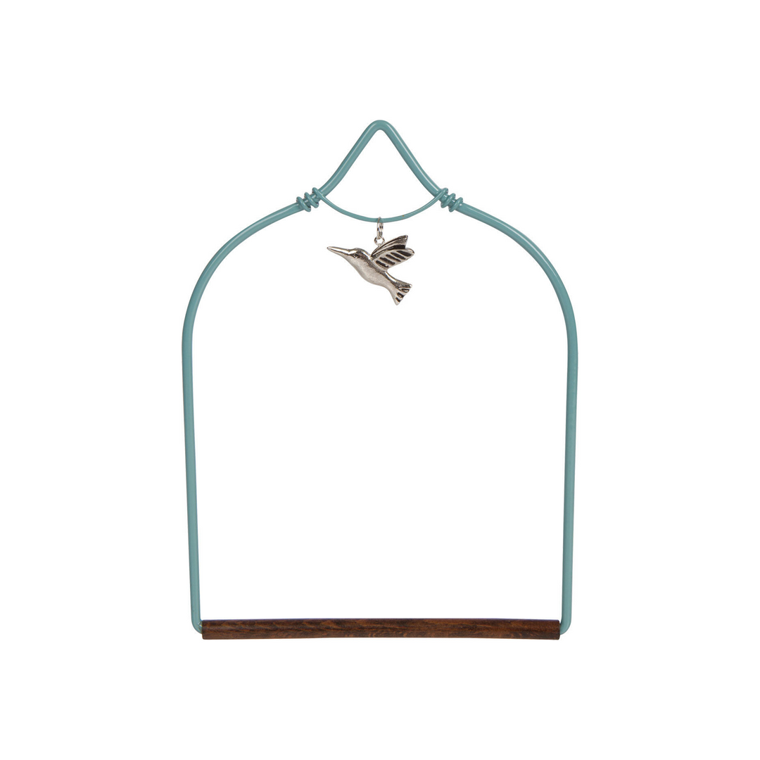 Charmed Teal Hummingbird Swing