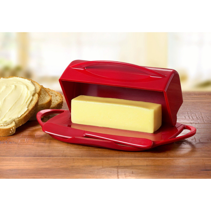 Flip Top Butter Dish & Spreader Set