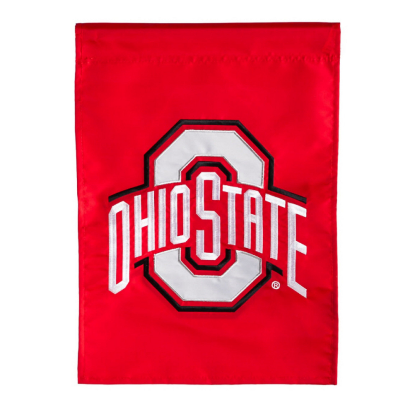 Ohio State Applique Garden Flag