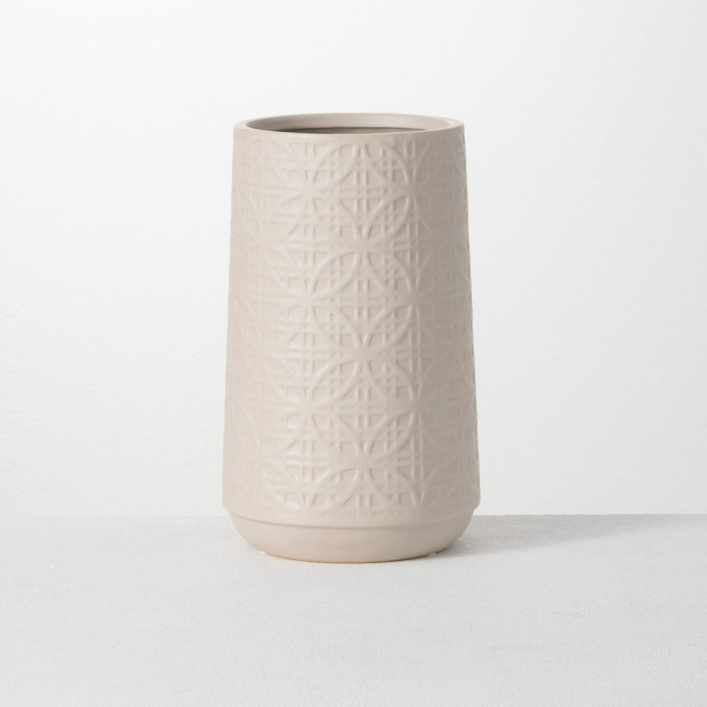 Textured Neutral Vase