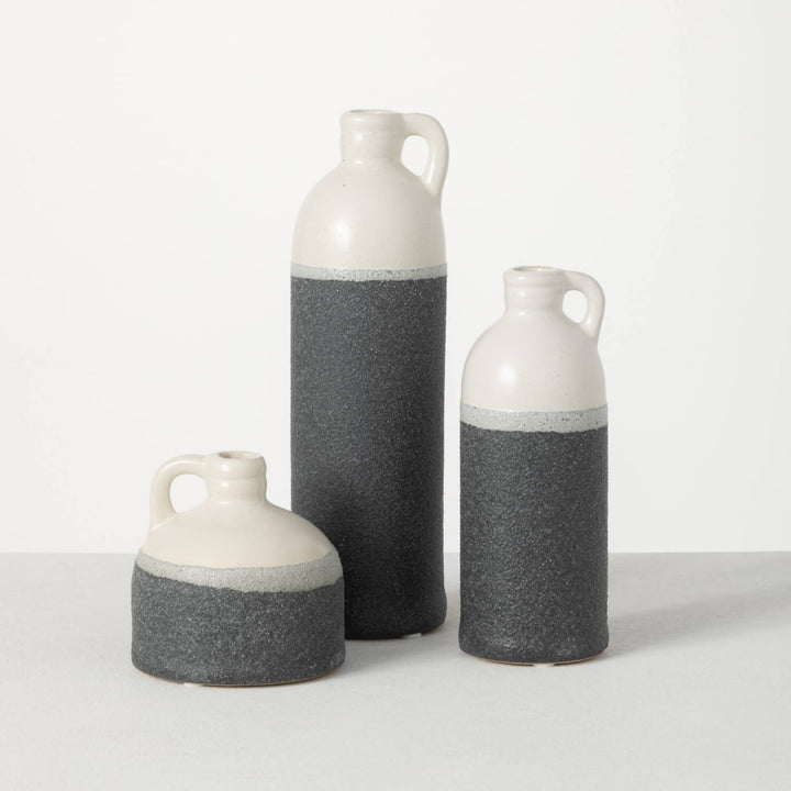 Sand Textured Contrasting Jug Vase