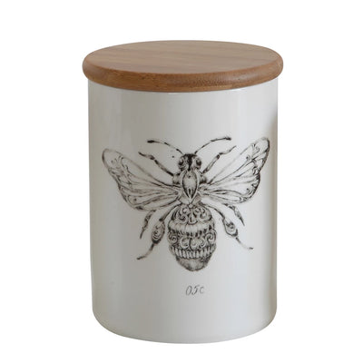 Ornate Bee Canister