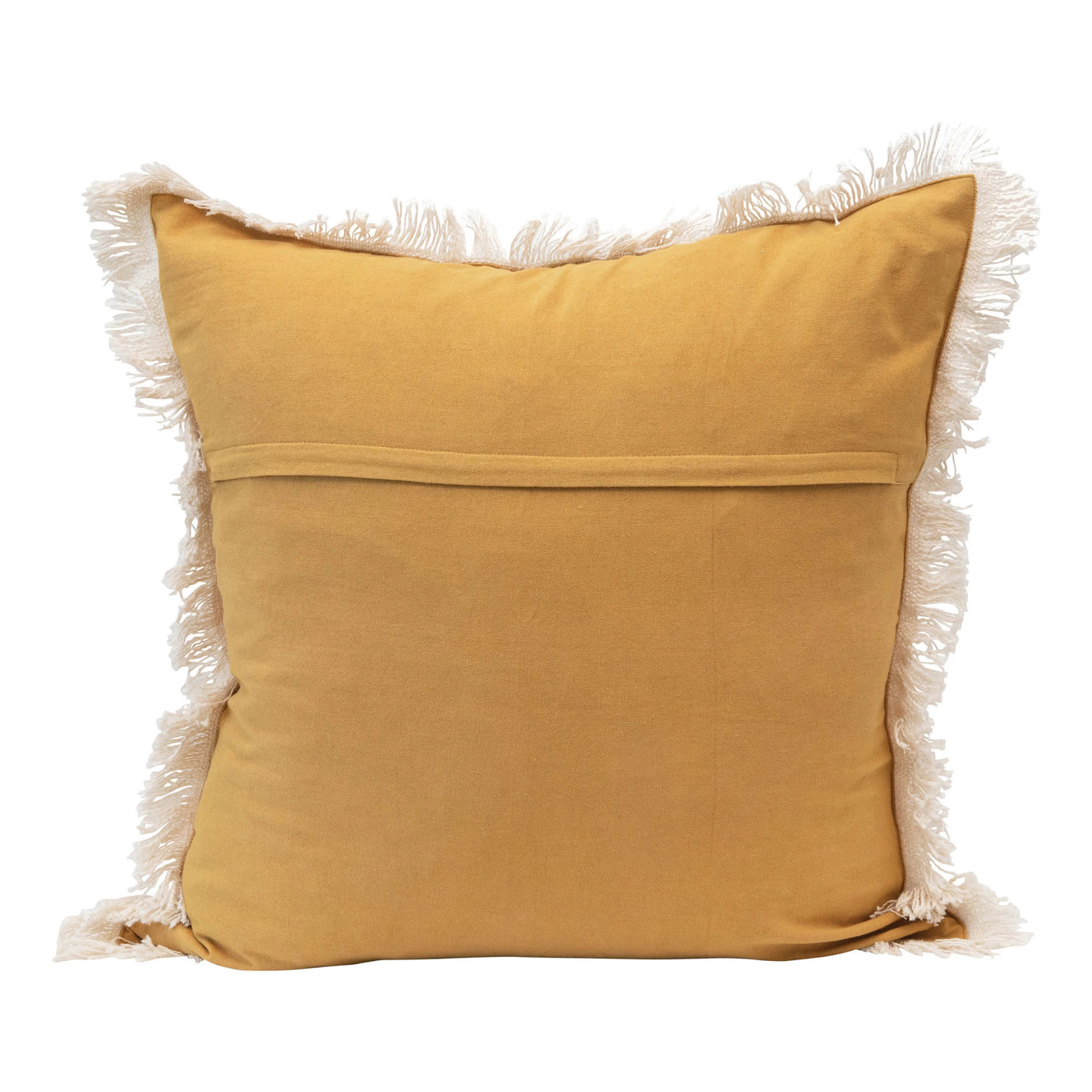 Mustard Palm Frond Pillow