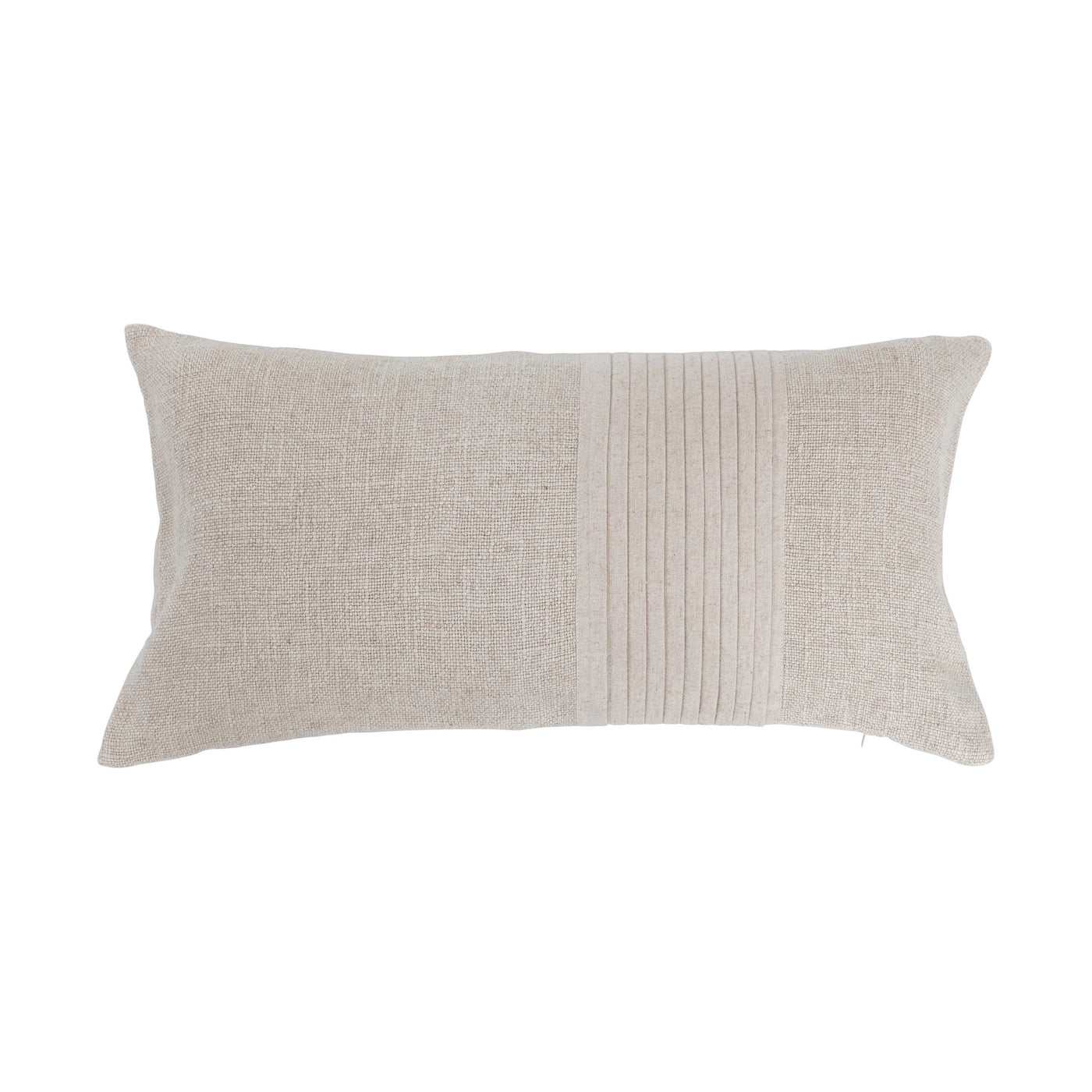 Linen Pleated Lumbar Pillow