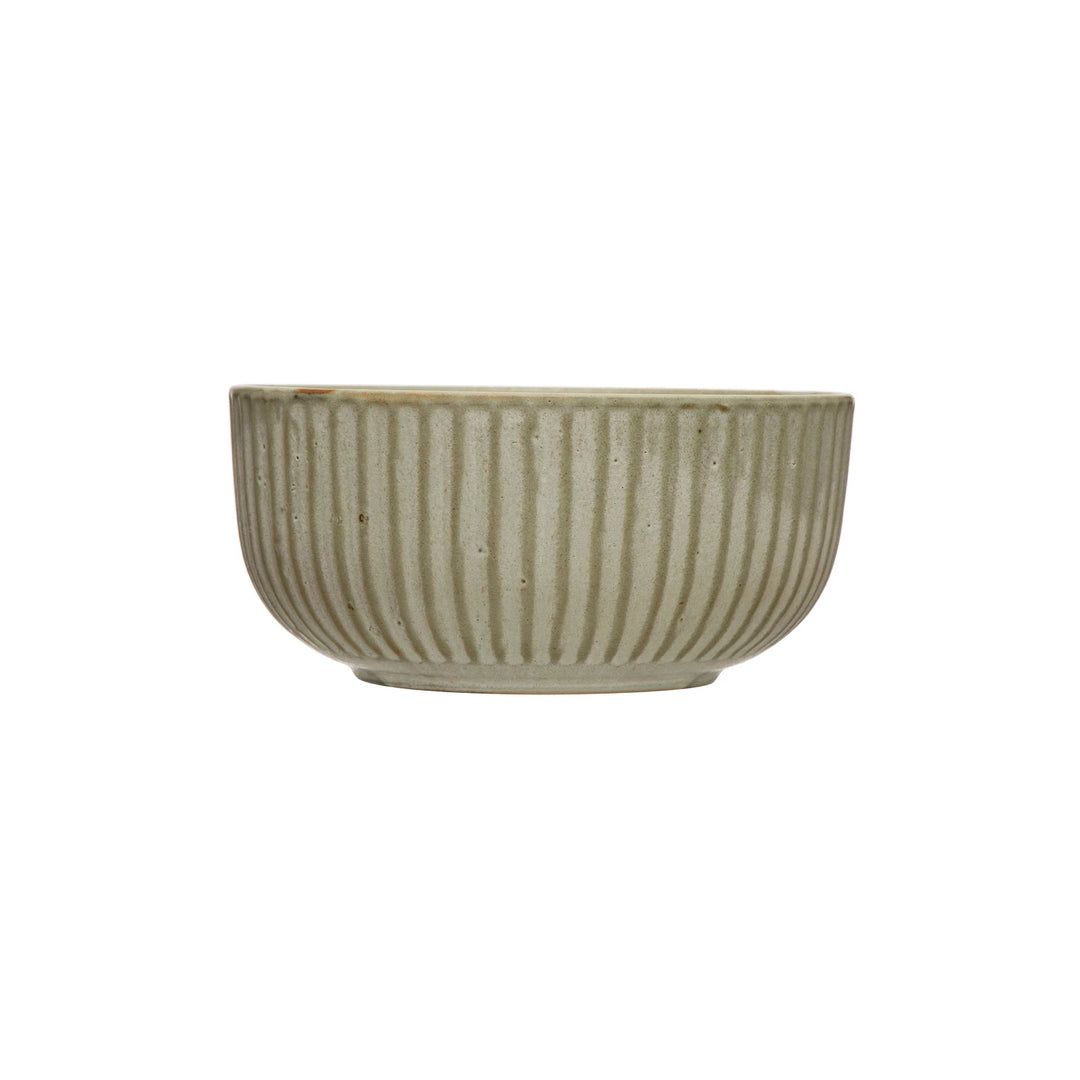 Pleated Stoneware Bowl