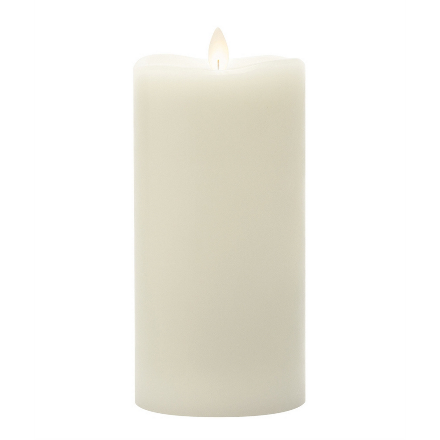Cream Wave Top Pillar Candle