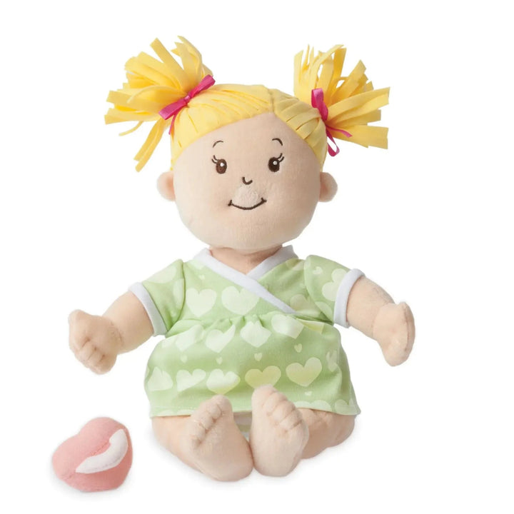 Baby Stella Blonde Pigtails Peach Doll