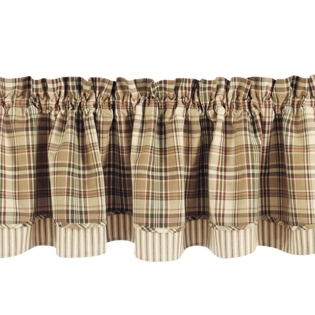 Thyme Lined & Layered Valance