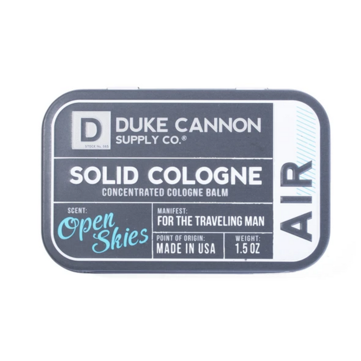 Open Skies Solid Cologne Tin
