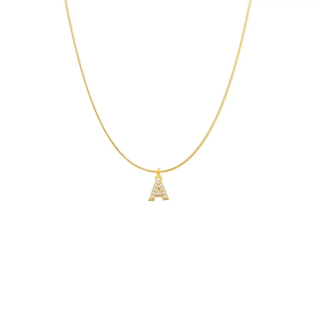 Alco - Encrusted Initial Necklace