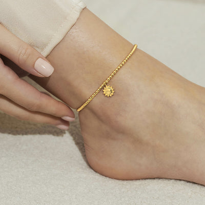 Gold Sun Anklet