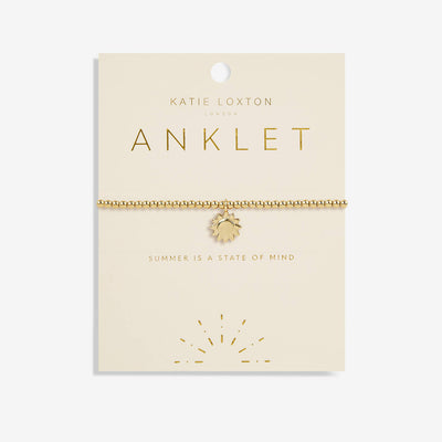 Gold Sun Anklet