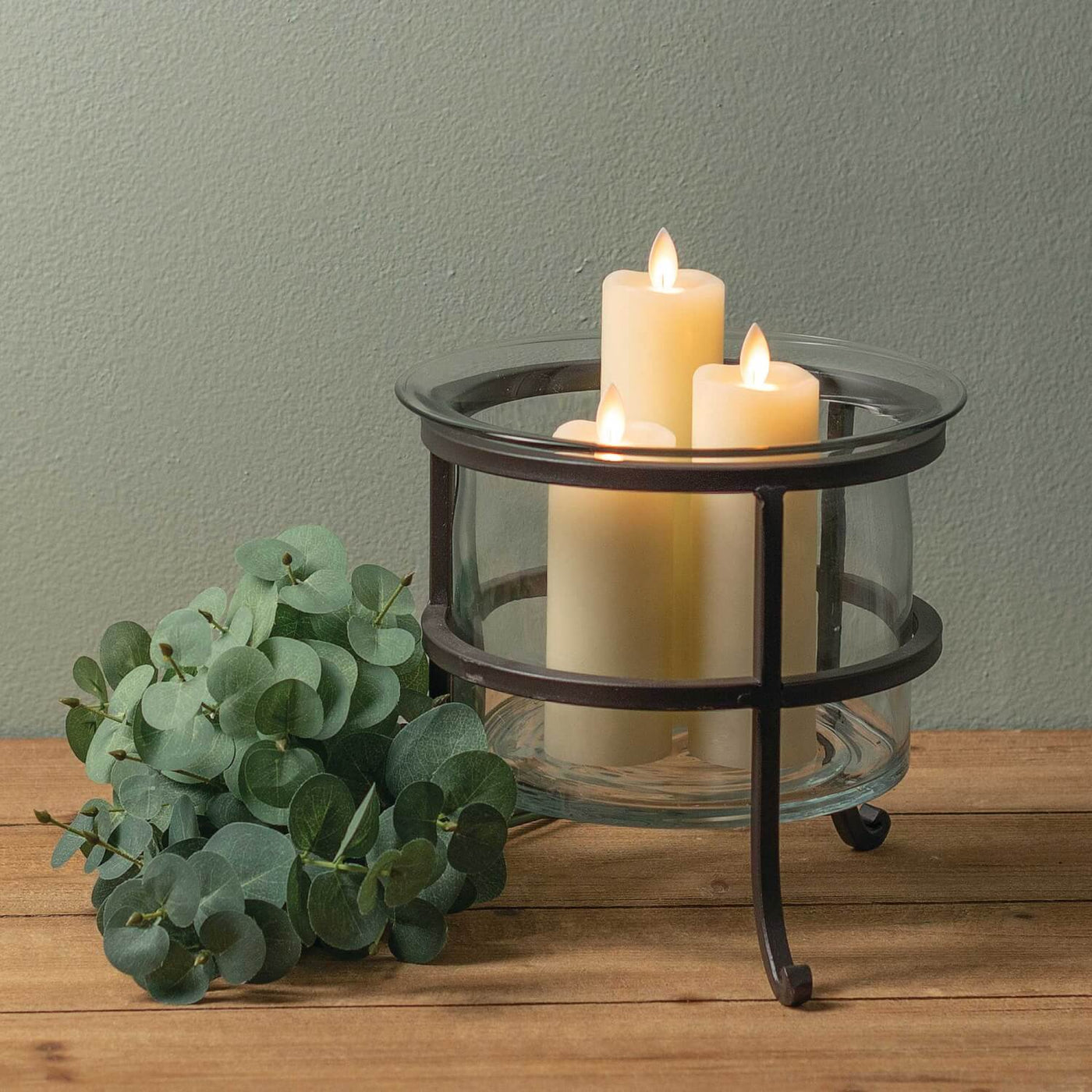 Slim Cream Pillar Candle Set
