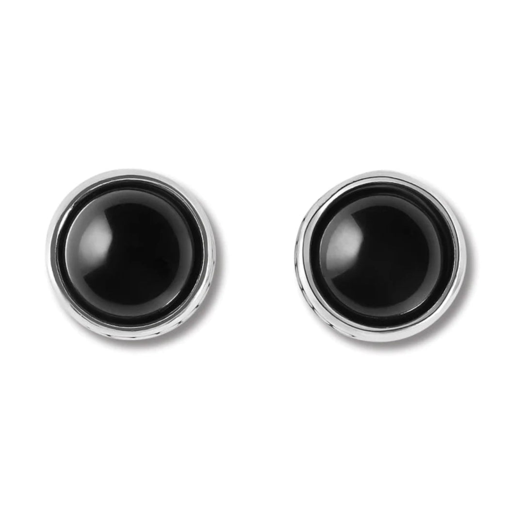 Brighton - Pebble Dot Onyx Post Earrings