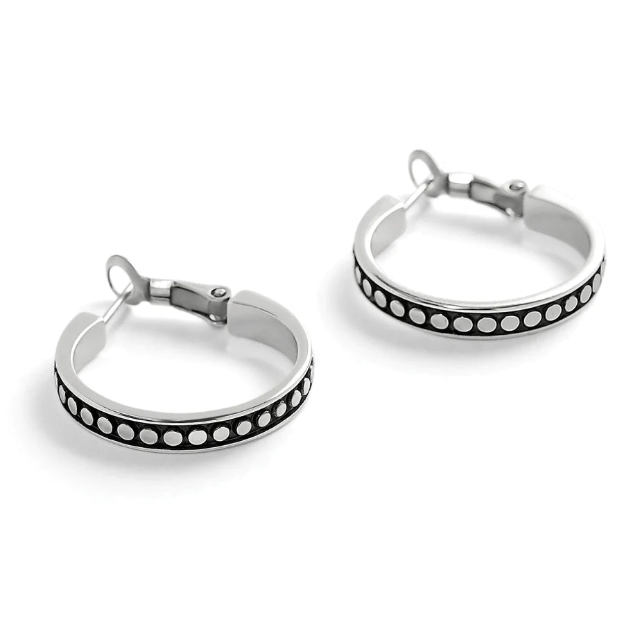 Brighton - Pebble Dot Onyx Reversible Hoop Earrings