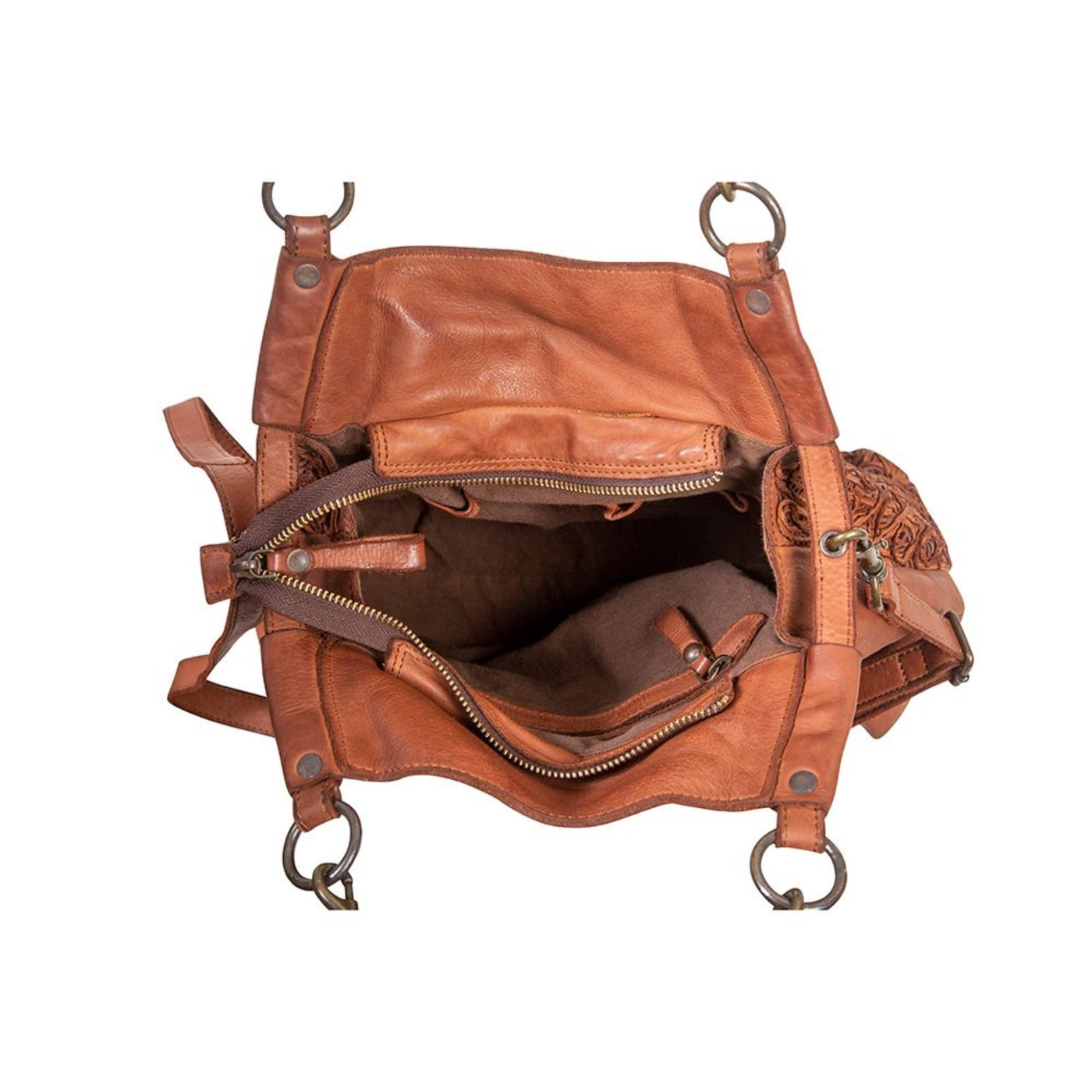 Myra - Aliphatic Leather & Hairon Bag
