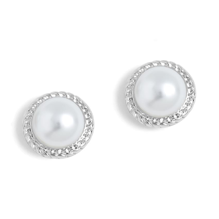 Roped Pearl Earrings
